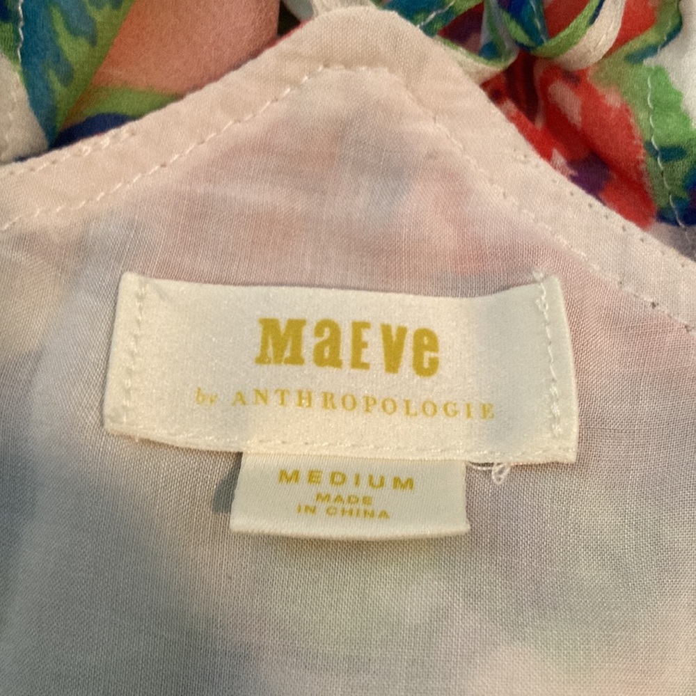 ANTHROPOLOGIE Maeve St.Lucia Tank Top Blouse Size Medium - Picture 4 of 12
